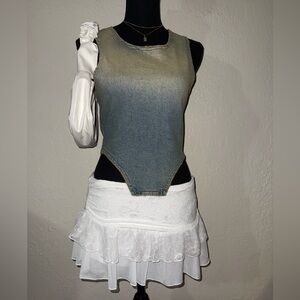 NWT Denim Sleeveless REVICE Top